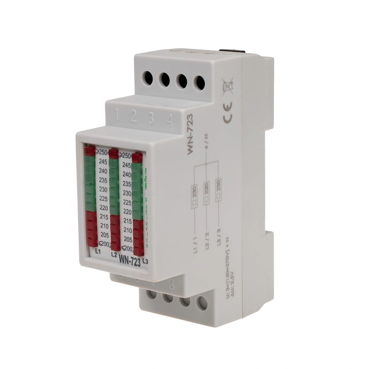 Wskaźnik nap.zasil.3-faz.3x400V+N50Hz
