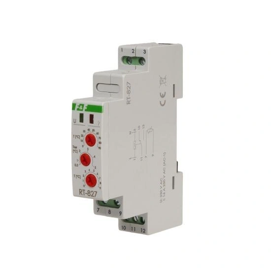 Regulator temperatury - zakres 0 do 99st.C, 16A, 1moduł
