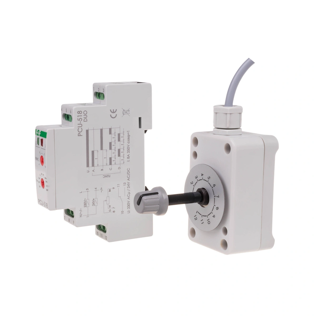 Przekaźnik czasowy PCU-518 DUO z zewn.potencjometrem