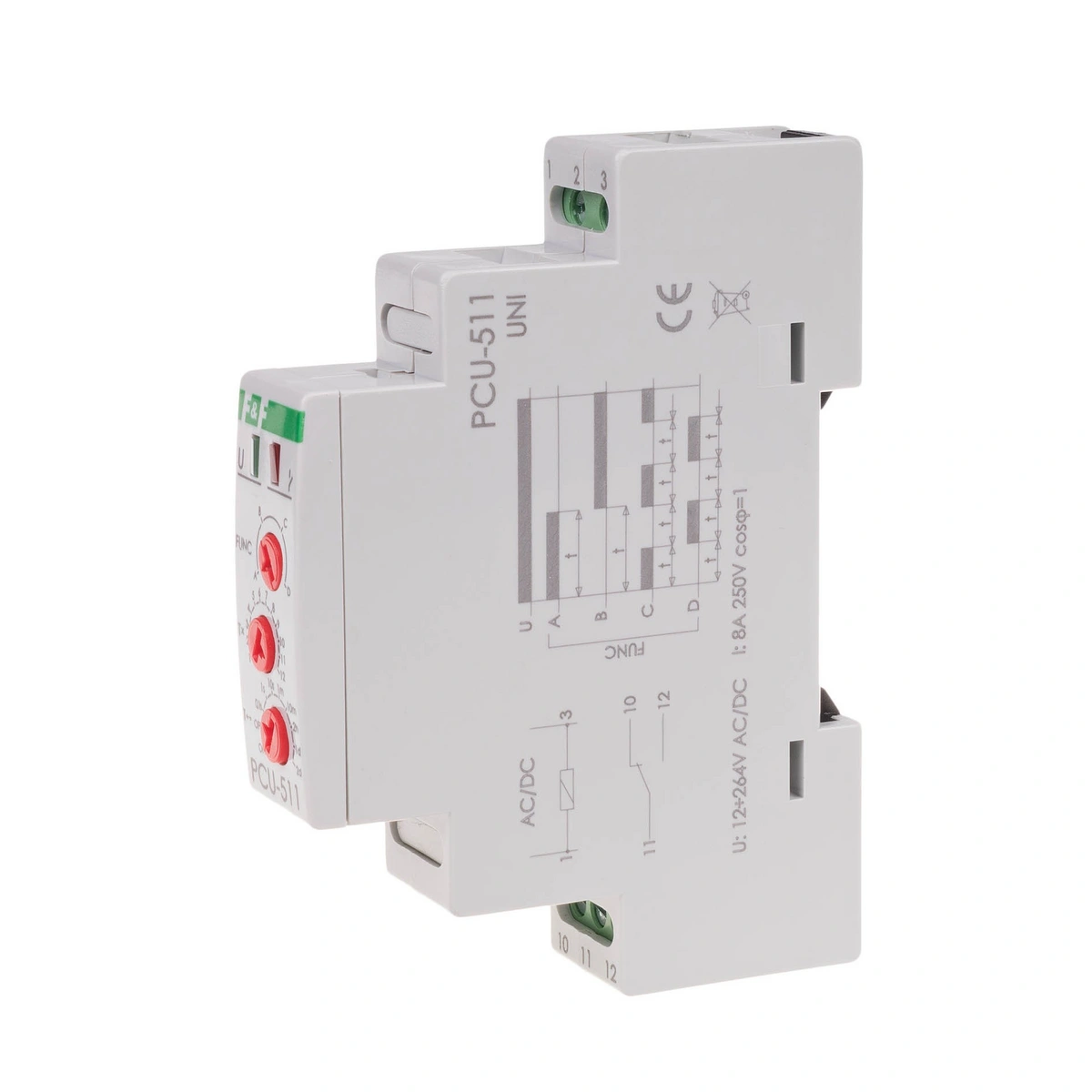 Przekaźnik czasowy PCU-511U 12-264V AC/DC