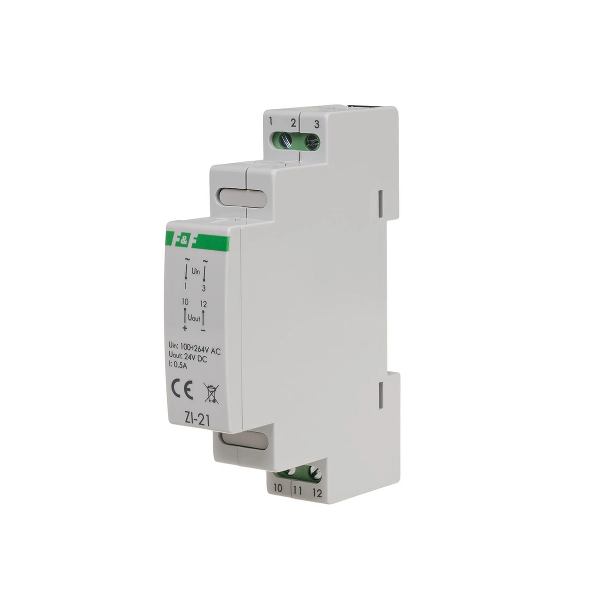 zasilacz impulsowy ZI-21 24V DC 0,5A