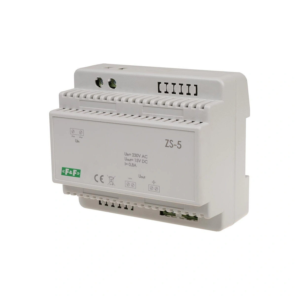 zasilacz stabilizowany 230V AC/15V DC 0.8A