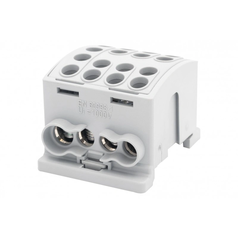 Zacisk HLK 125A-4 (1x35,3x25 / 1x35,3x25) - szary IP20