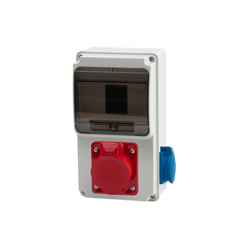 Rozdzielnica ULISSE 6M MINI - gniazda 32A 5p, 230V IP44