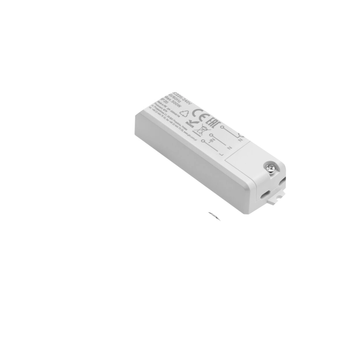 Włącznik bezdotykowy jednobiegunowy AC 220-240V (do drzwi przesuwnych) [max. 500W] IP20, czarny