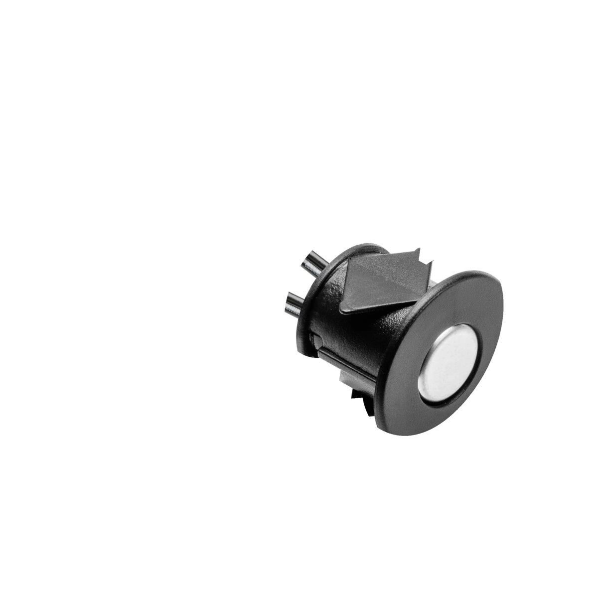 Włącznik dotykowy ściemnialny 12V DC [max 24W][przewód 2x1m][fi 22x16mm][na otwór fi18], czarny