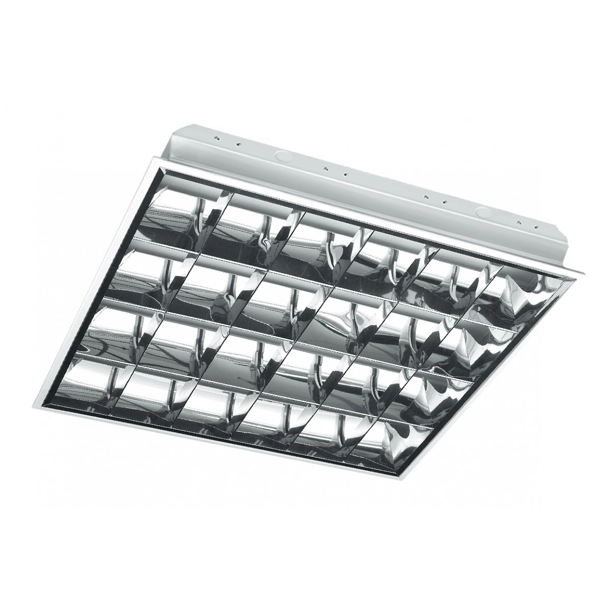 oprawa rastrowa do LED p/t 4x60 T8 G13 IP20, biały