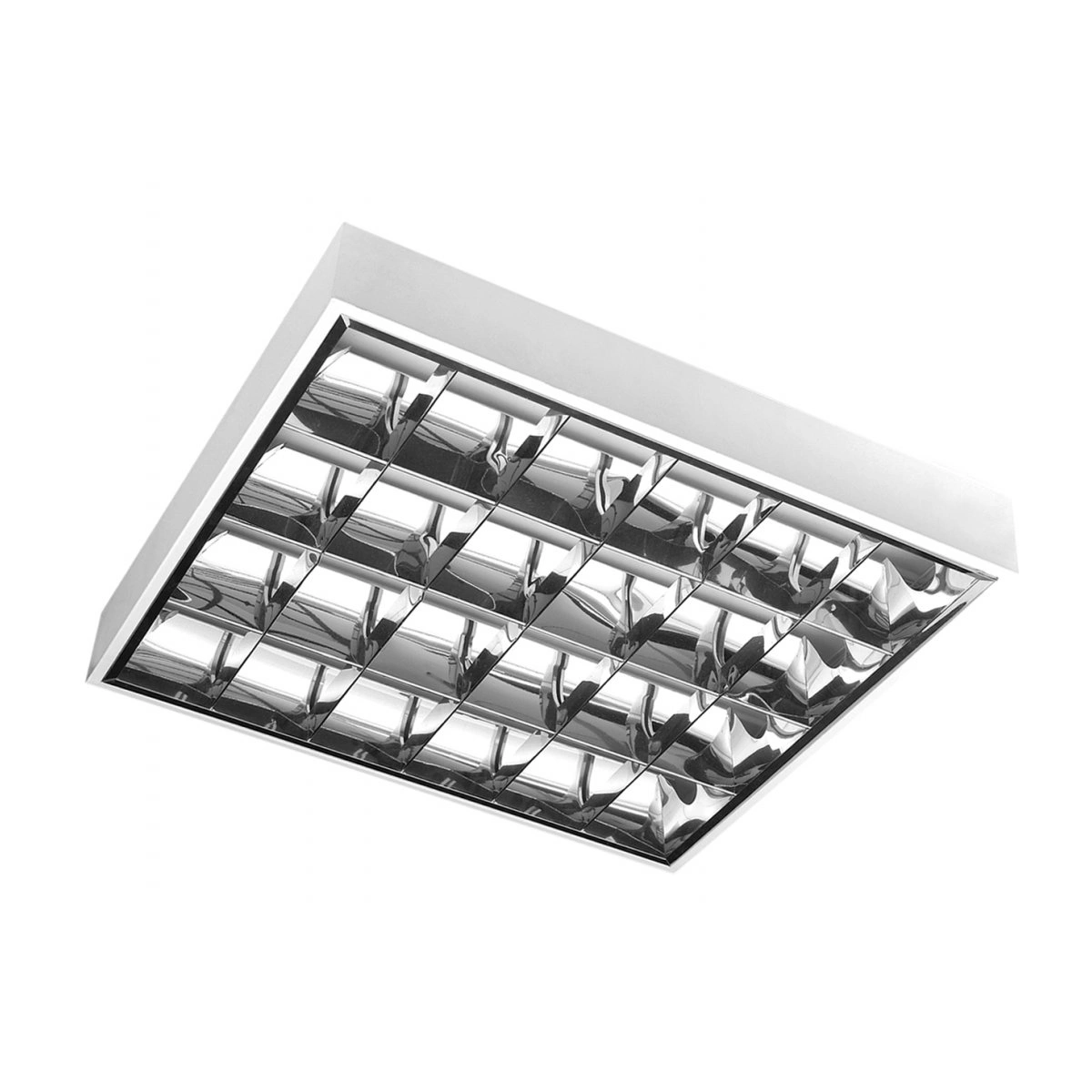 Oprawa rastrowa do LED n/t 4x18 RASTRO LED 60, 4x60 T8 LED-J, G13, AC220-240V, 50/60Hz, IP20, natynkowa, biała