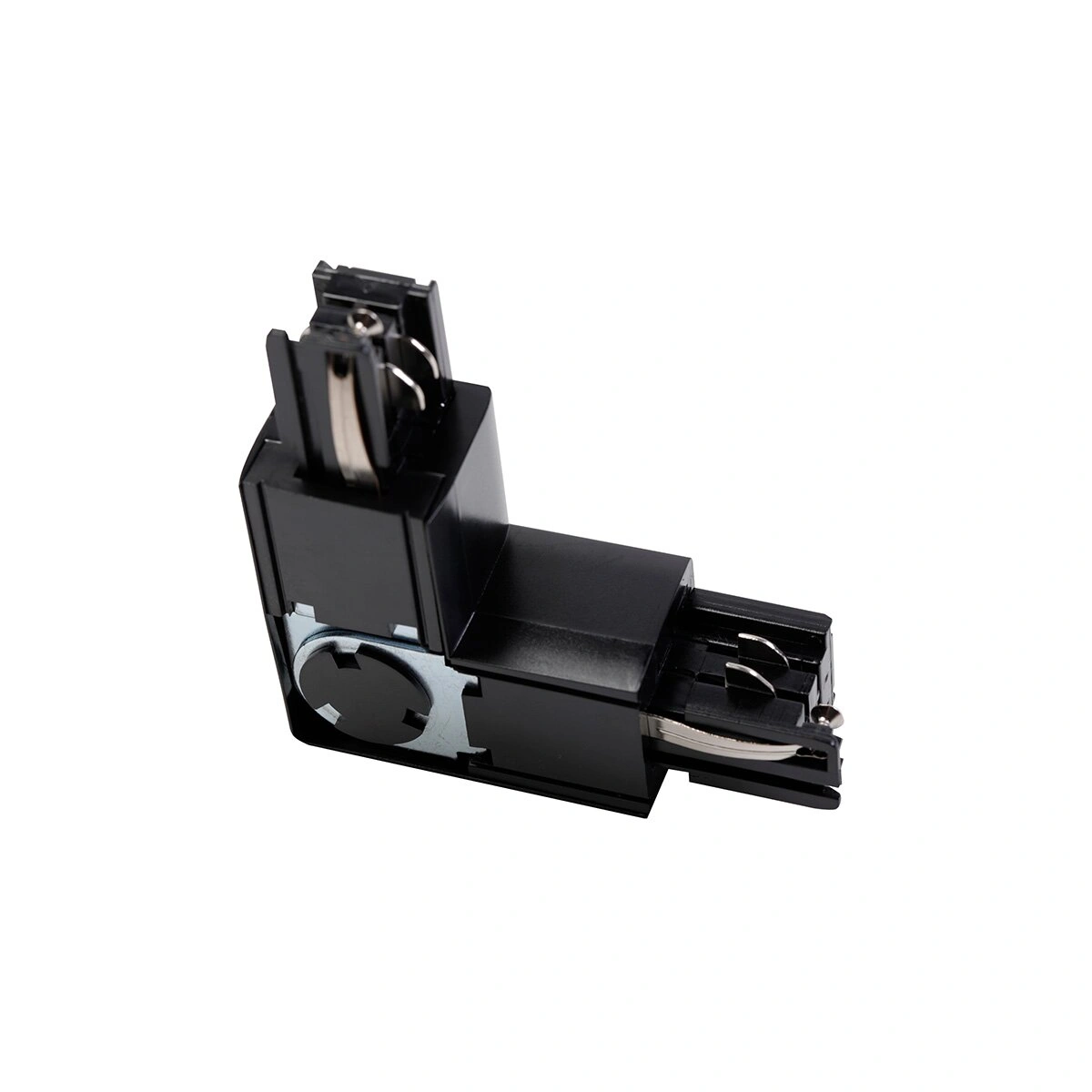łącznik L 90' regulowany do szynoprzewodu 3-fazowego X-RAIL 101x101mm, z/w, czarny