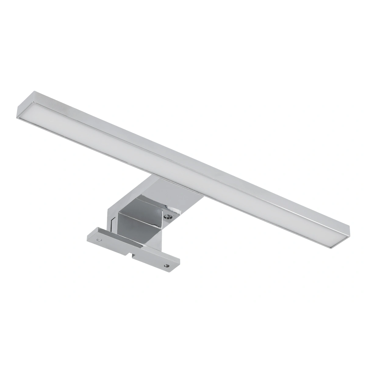 oprawa LED RADIUS II 5W 304mm IP44 na wysięgniku, plastikowa, chrom, biały ciepły