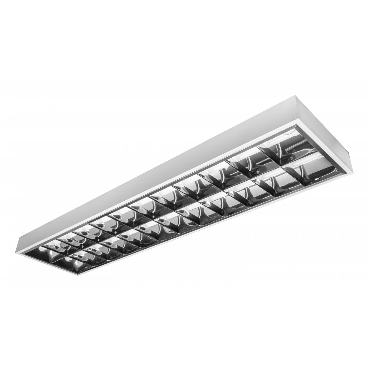 Oprawa rastrowa do LED 2x150 IP20, natynkowa, biały