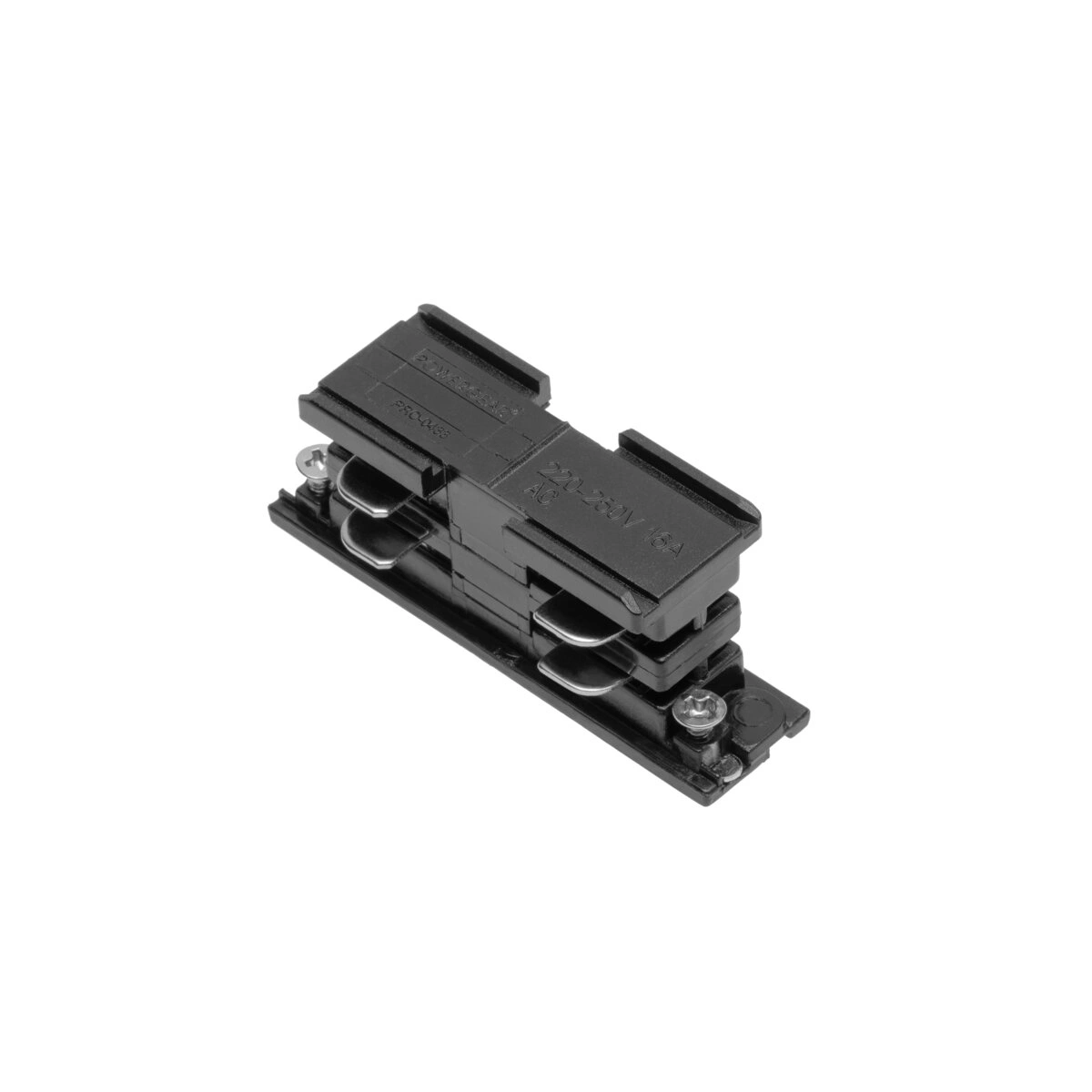 łącznik prosty do szynoprzewodu 3-fazowego X-RAIL, 68x31mm, czarny