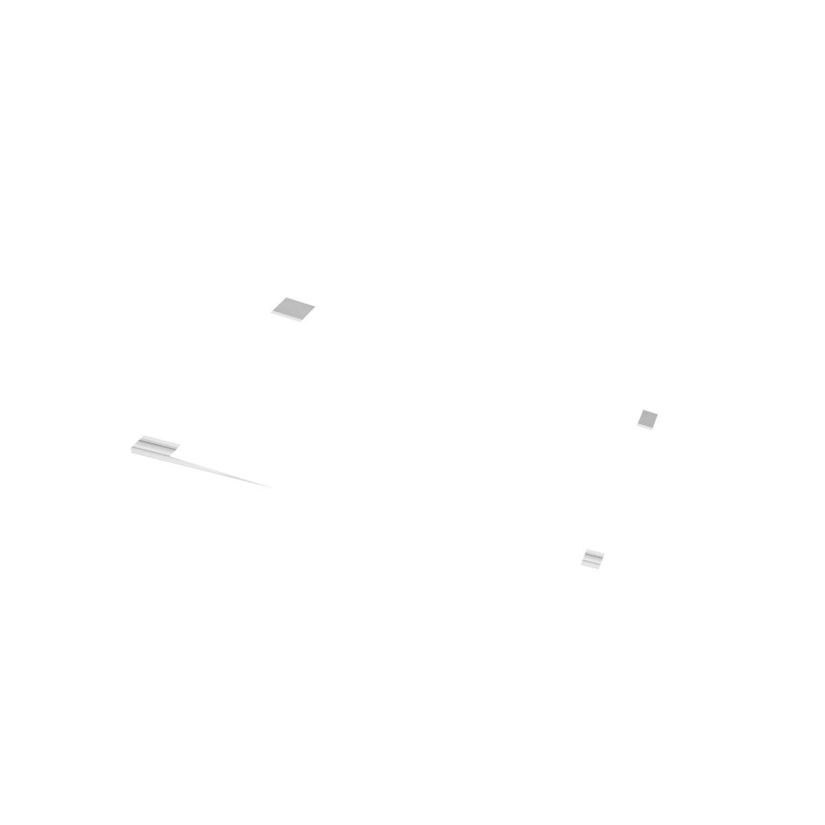 Rama do montażu natynkowego paneli LED 30X120cm (TYPU KING, PRINCE, INNOVO), bez śrub, biały [G-TECH]