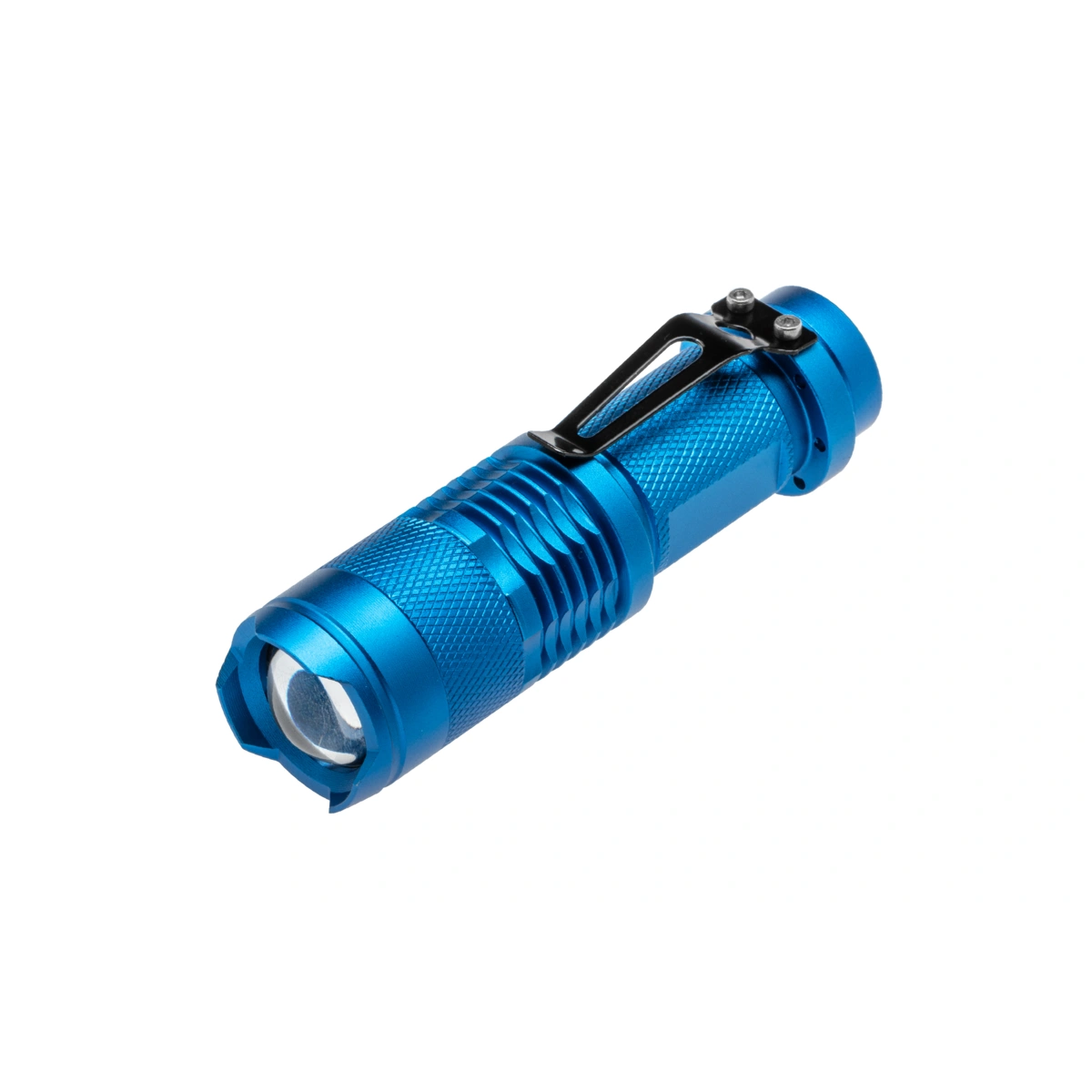 Latarka kieszonkowa aluminiowa 5W 250lm IP20, niebieski [bateria 1xAA]
