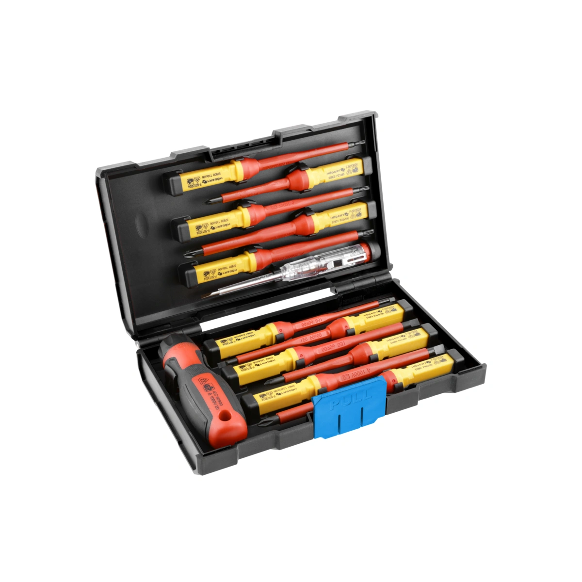 zestaw wkrętaków 1000V, stal S2, 13 szt.