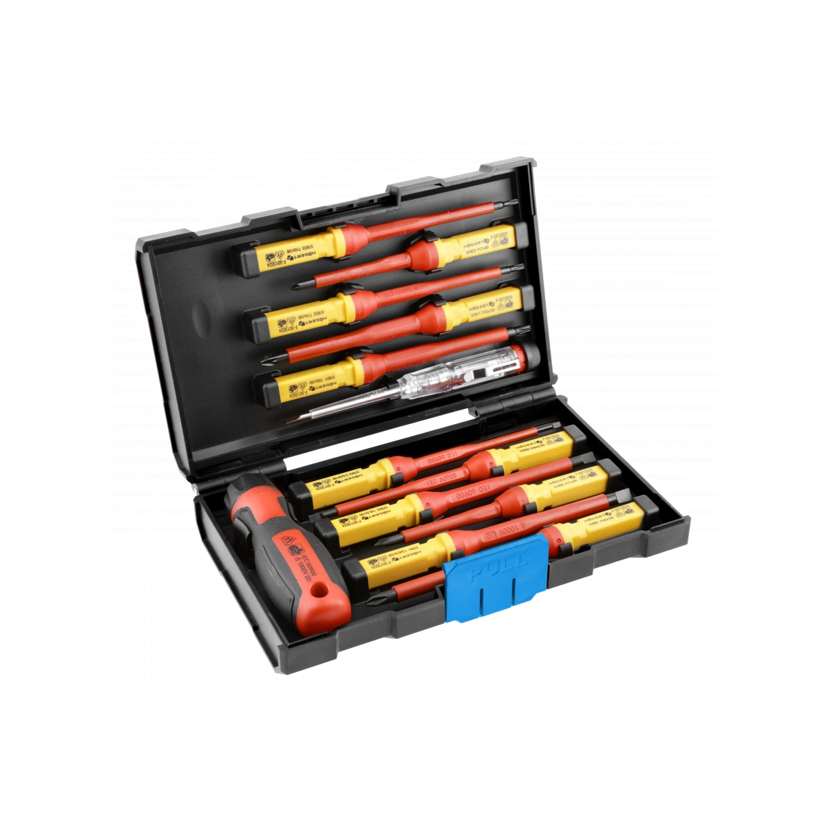 Zestaw wkrętaków 1000V, stal S2, 13 szt.