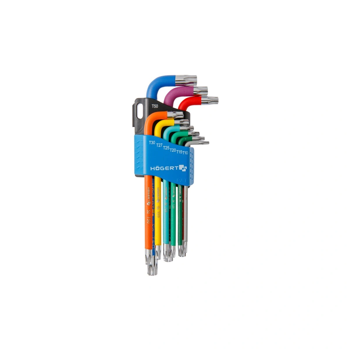 Klucze TORX długie, kolorowe, stal S2 [9 szt.]