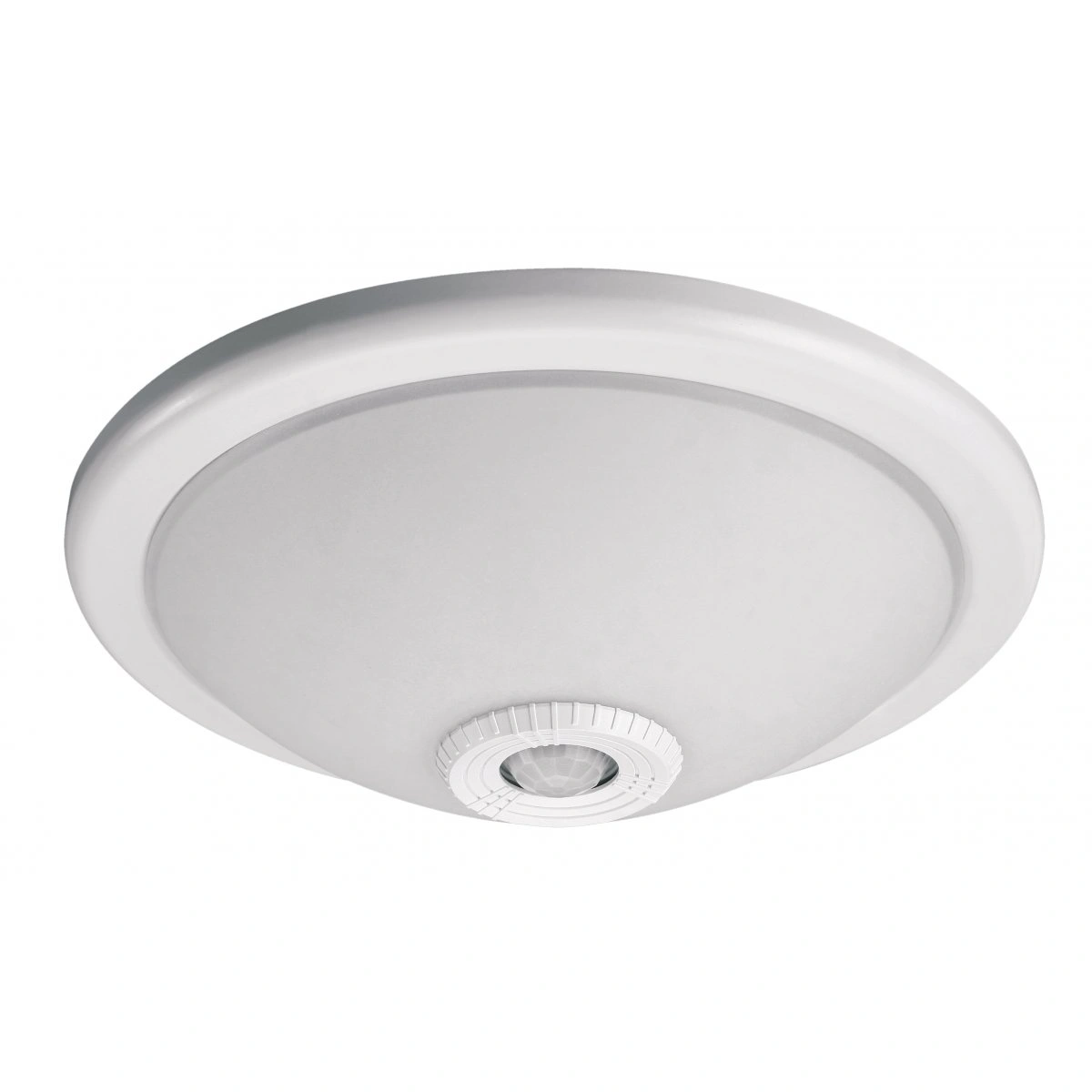 Plafoniera VIZELA 2xE27 z czujnikiem ruchu klosz szklany, biały