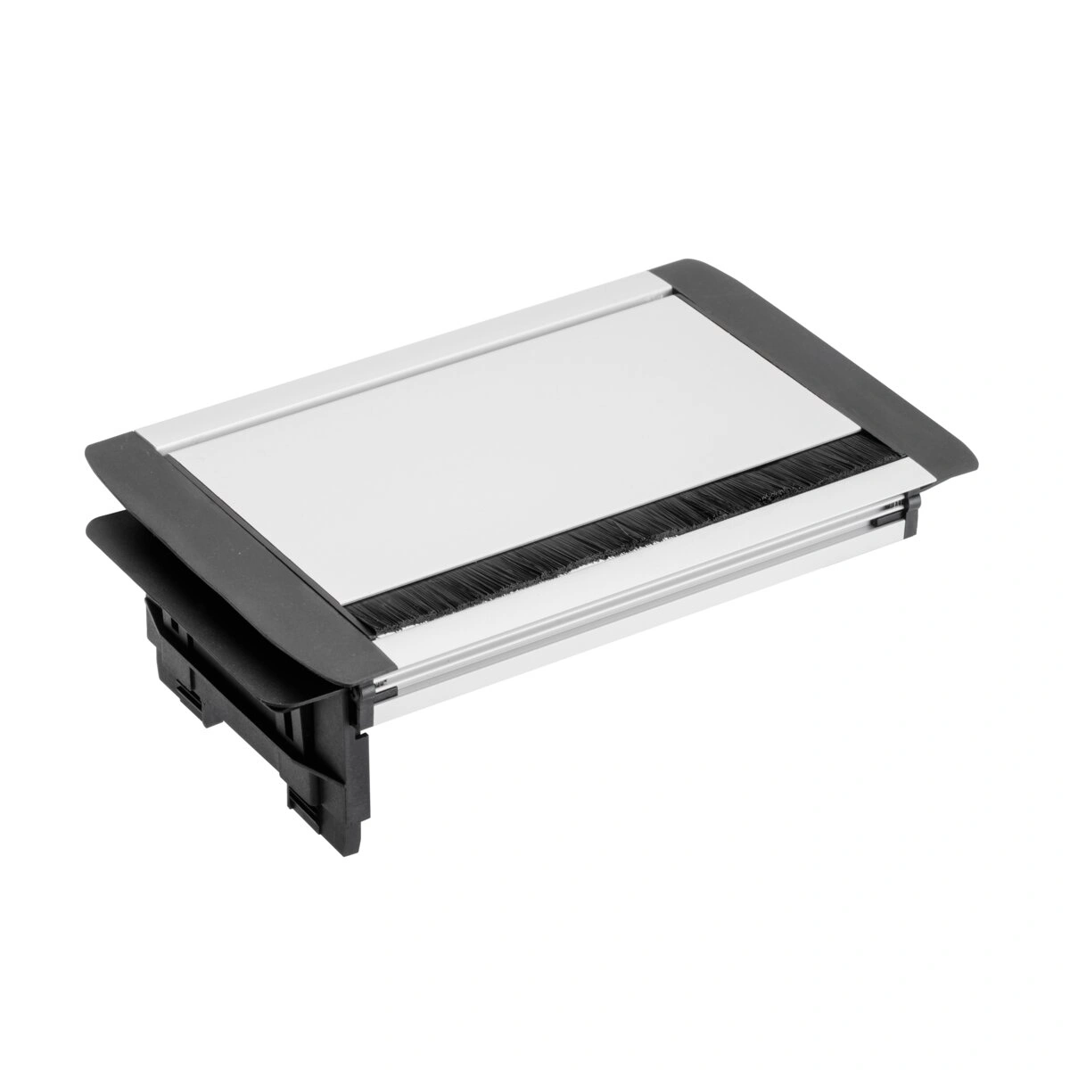 Przedłużacz biurkowy wpuszczany 3xSCHUKO IP20, aluminium [bez kasety][z przewodem z wtyczką 1,5mb]