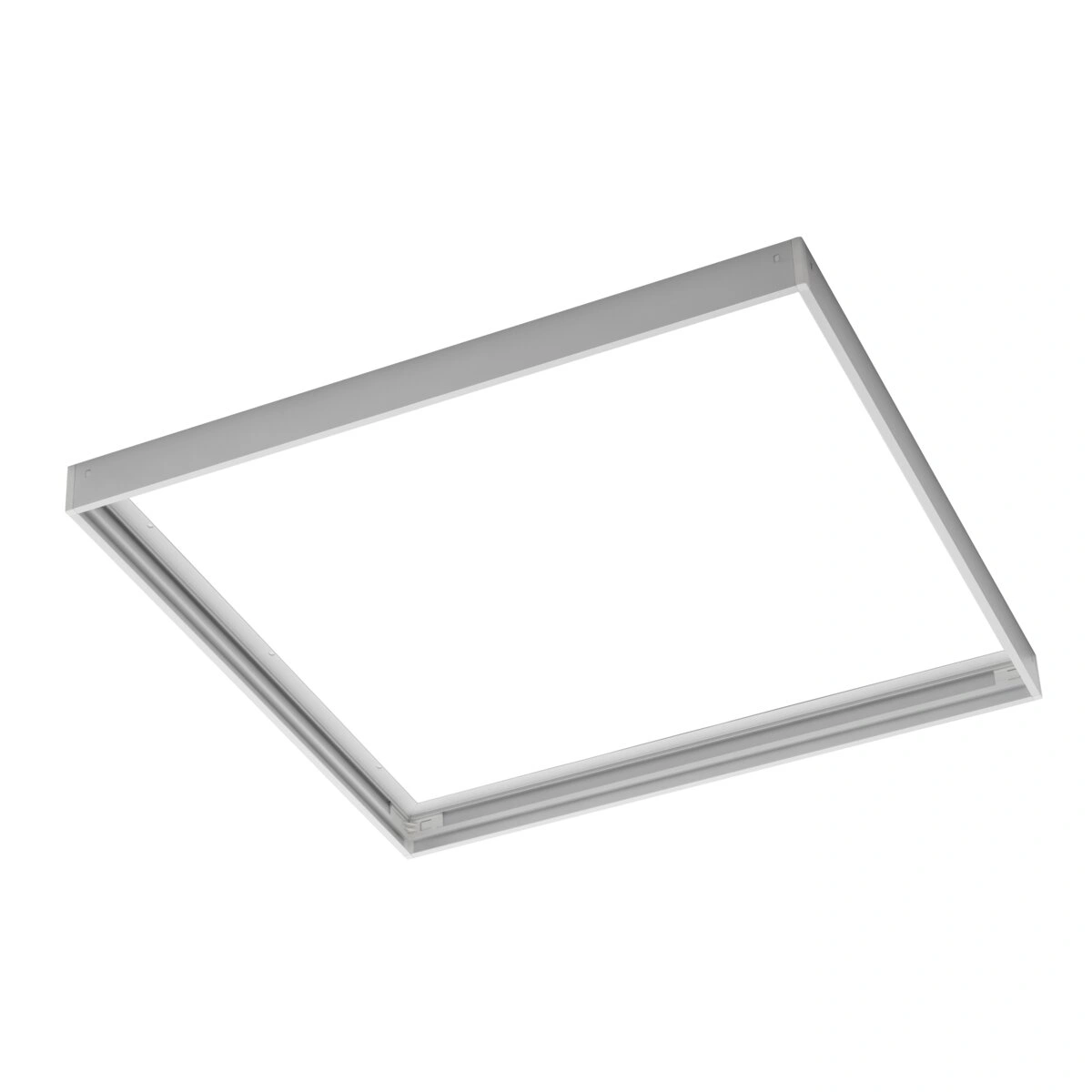 Rama do montażu natynkowego paneli LED 45x45cm [TYPU ARGO], biały [bez śrub] G-TECH