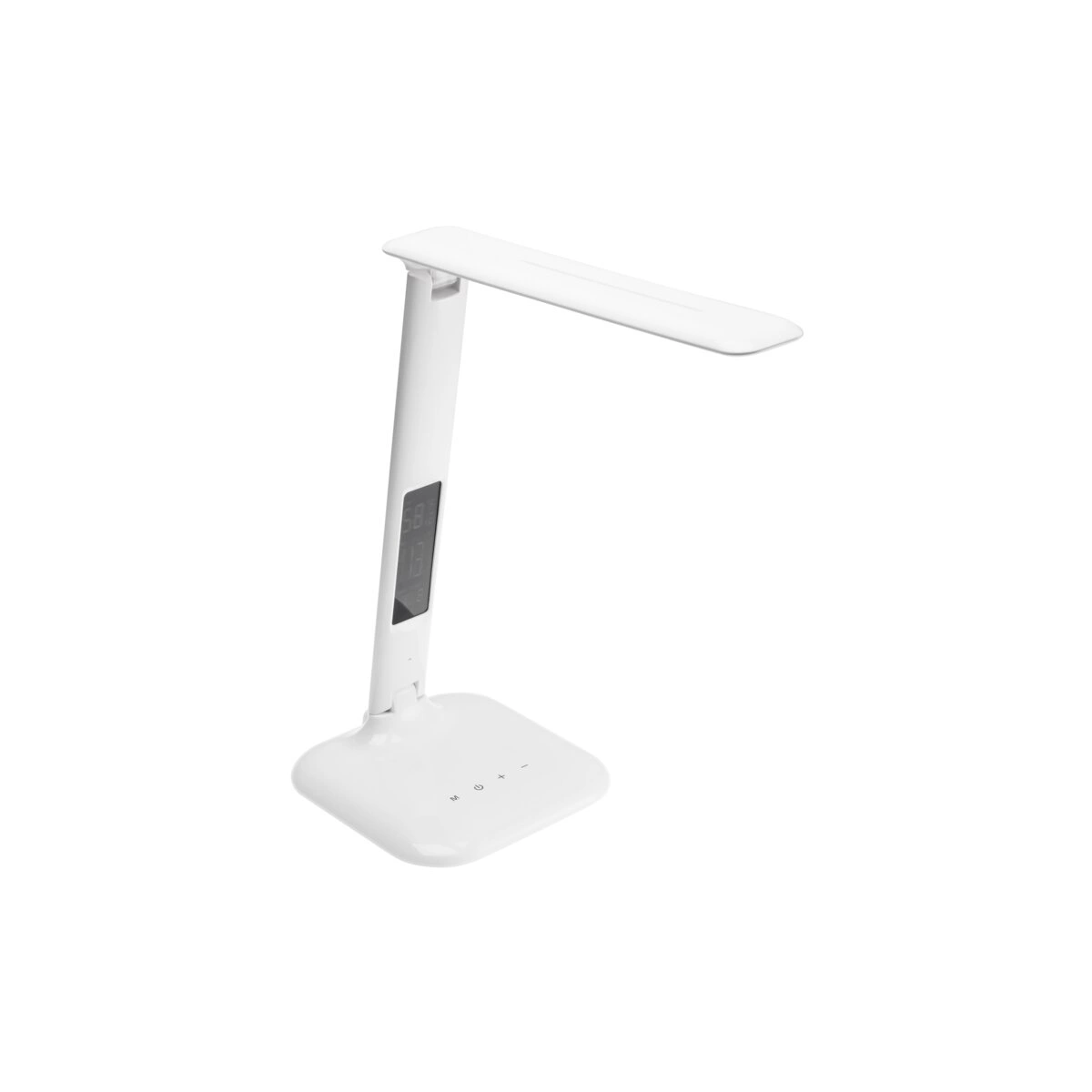 Lampka biurkowa LED 5W 240lm GALACTIC LED, biały [zmienna barwa światła, kalendarz, budzik, termometr]