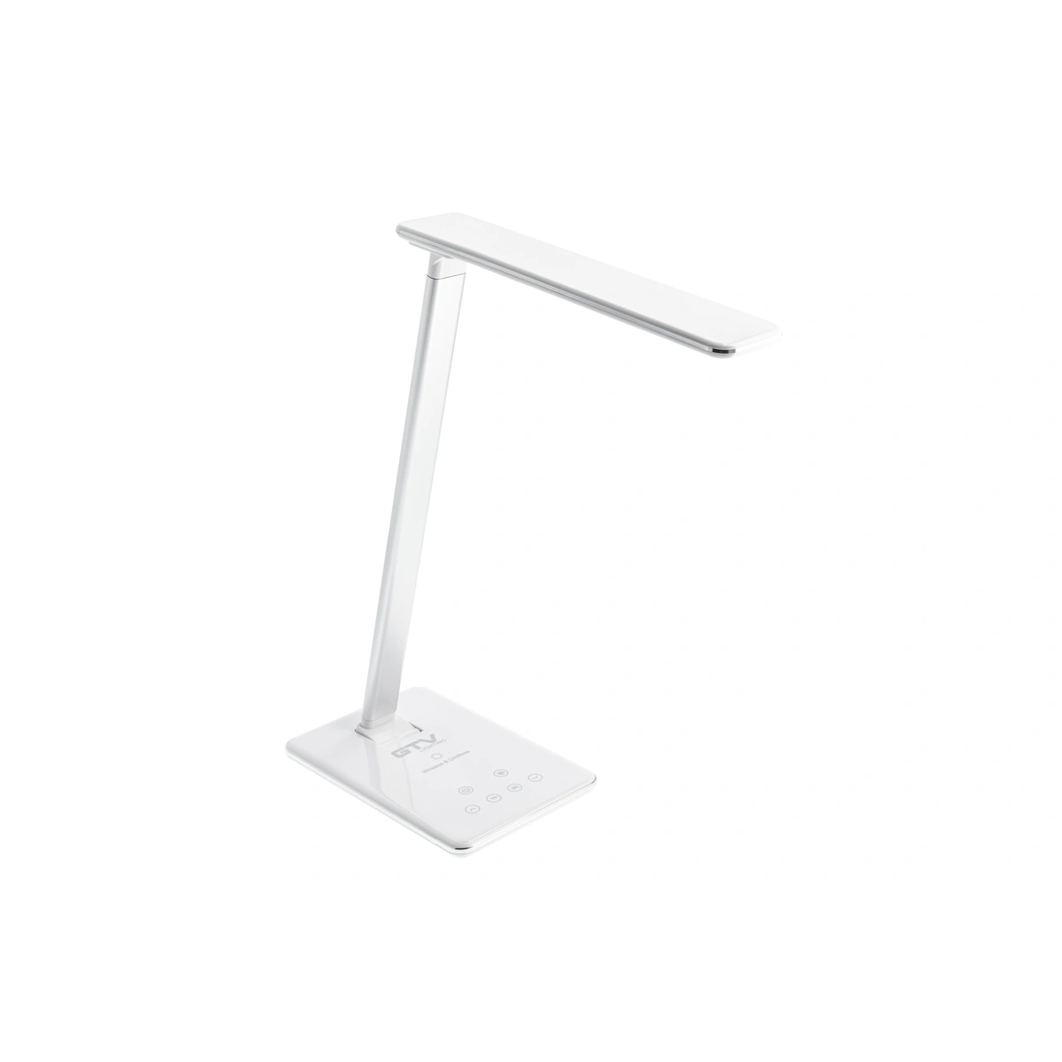 Lampka biurkowa LED 6W 340lm TRITTON, biały [zmienna barwa światła, ładowanie bezprzewodowe, USB] GTV DECOR