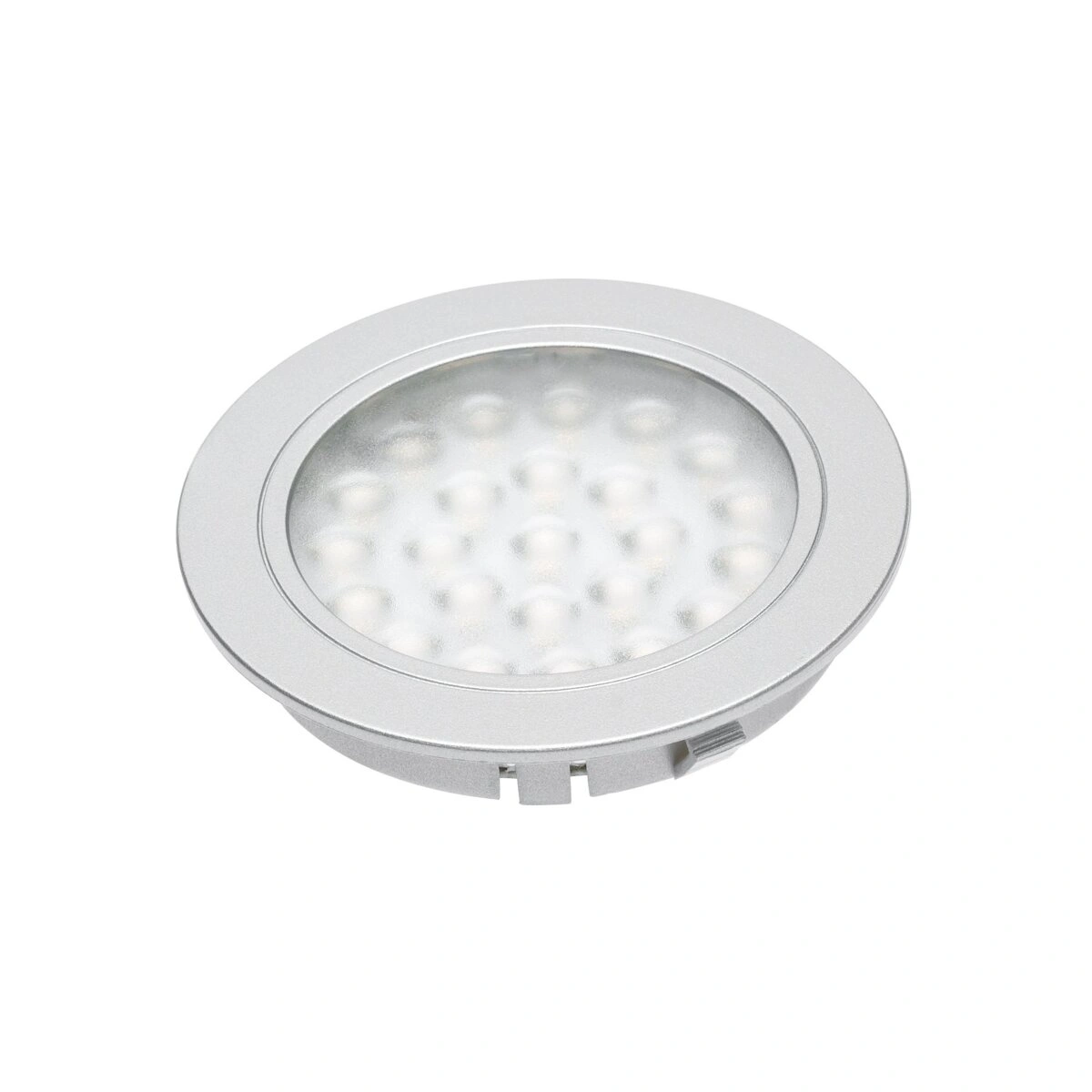 oprawa meblowa LED ALVARO wpuszczana 1,7W 12V, aluminium, biały ciepły [z przewodem 2m]