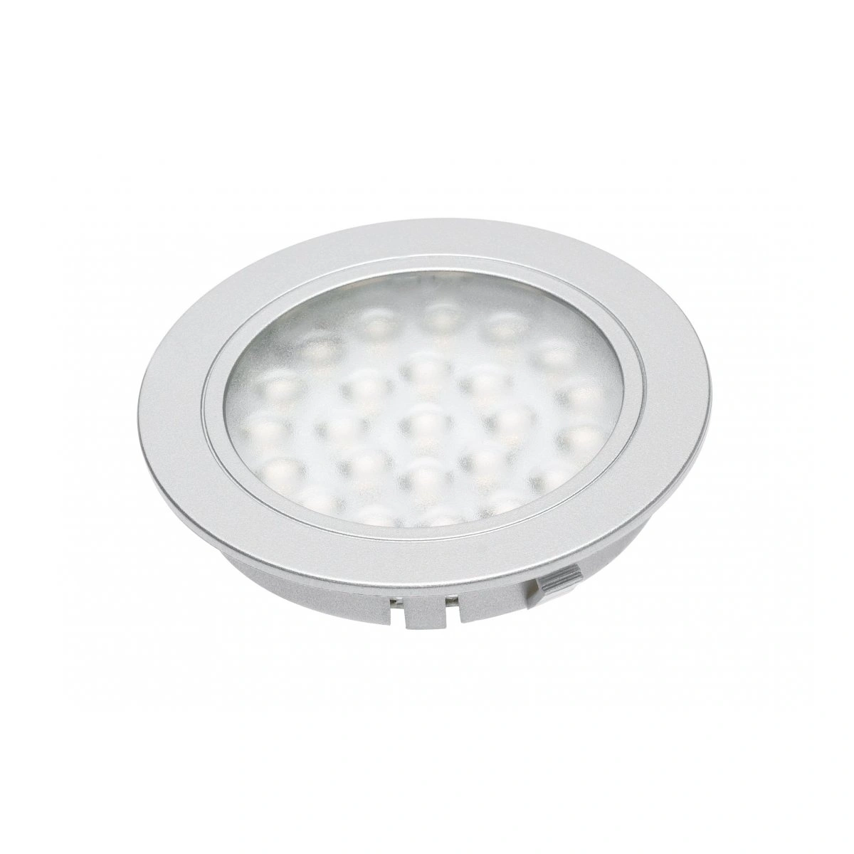 oprawa meblowa LED ALVARO wpuszczana 1,7W 12V, aluminium, biały zimny [z przewodem 2m]