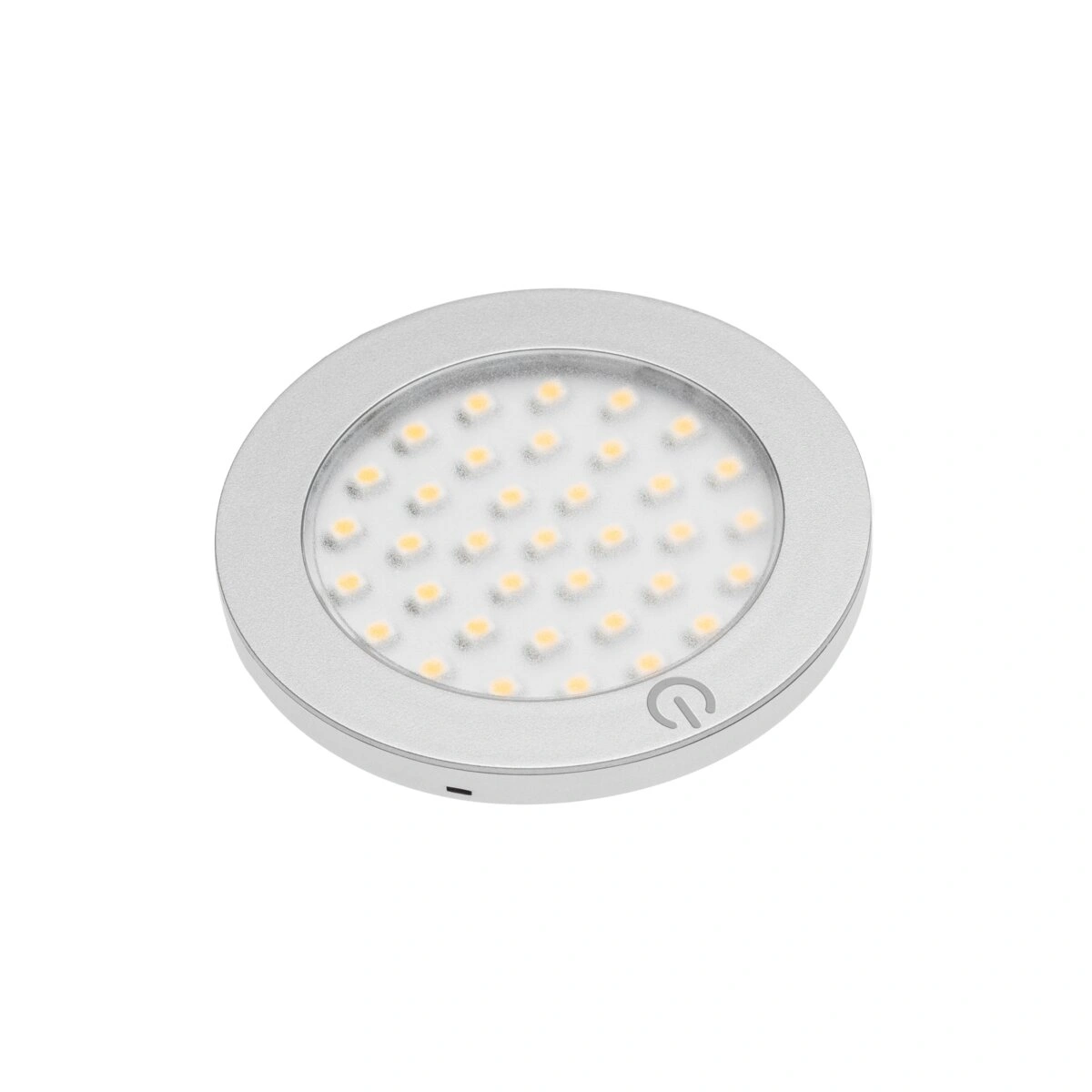 oprawa meblowa LED CASTELLO 2,8W 180lm, aluminium, biały zimny [z wyłącznikiem i przewodem 2m]