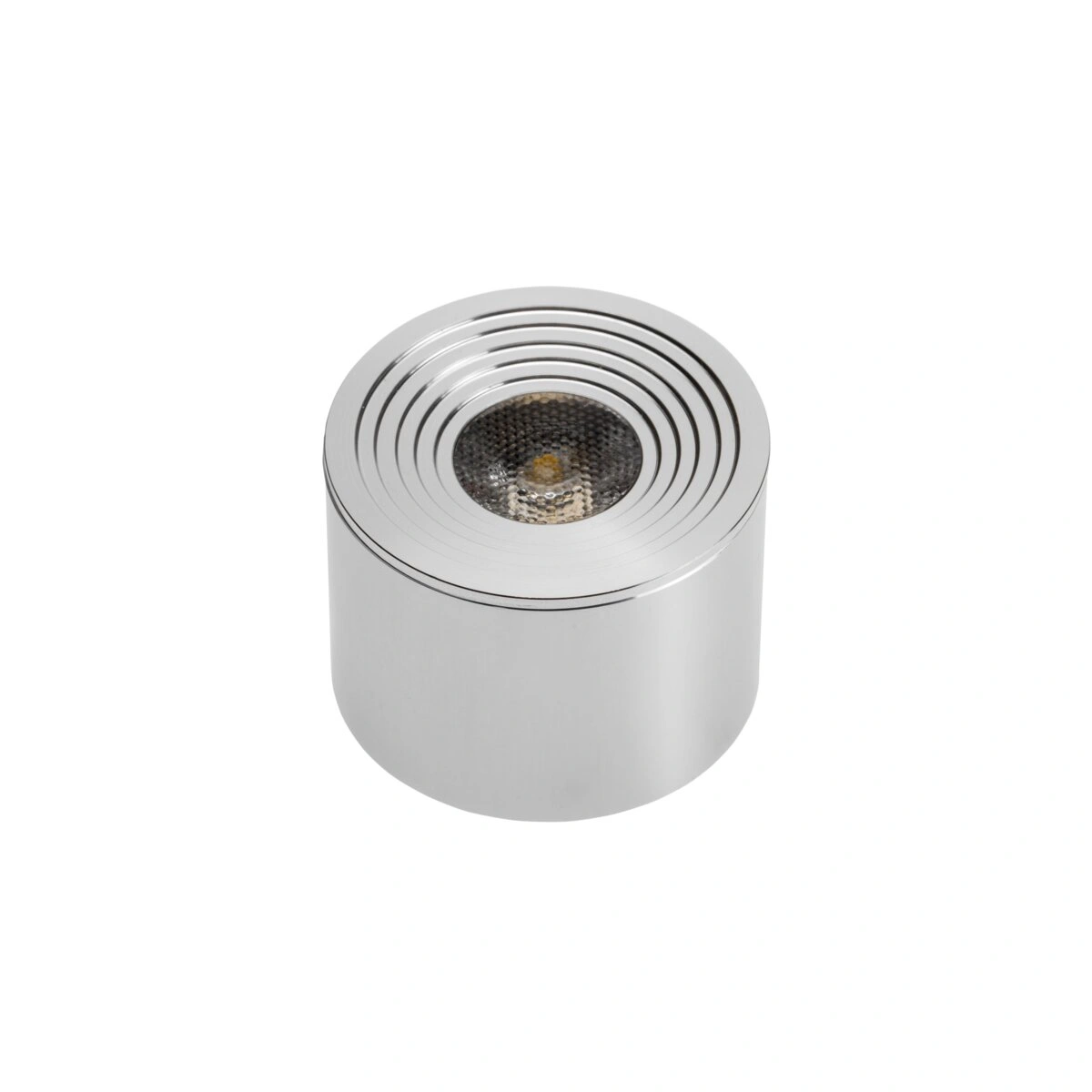 oprawa punktowa LED MACARIO 3W 210lm, aluminium, biały ciepły [z dystansem, z przewodem 1,5m i złączką]