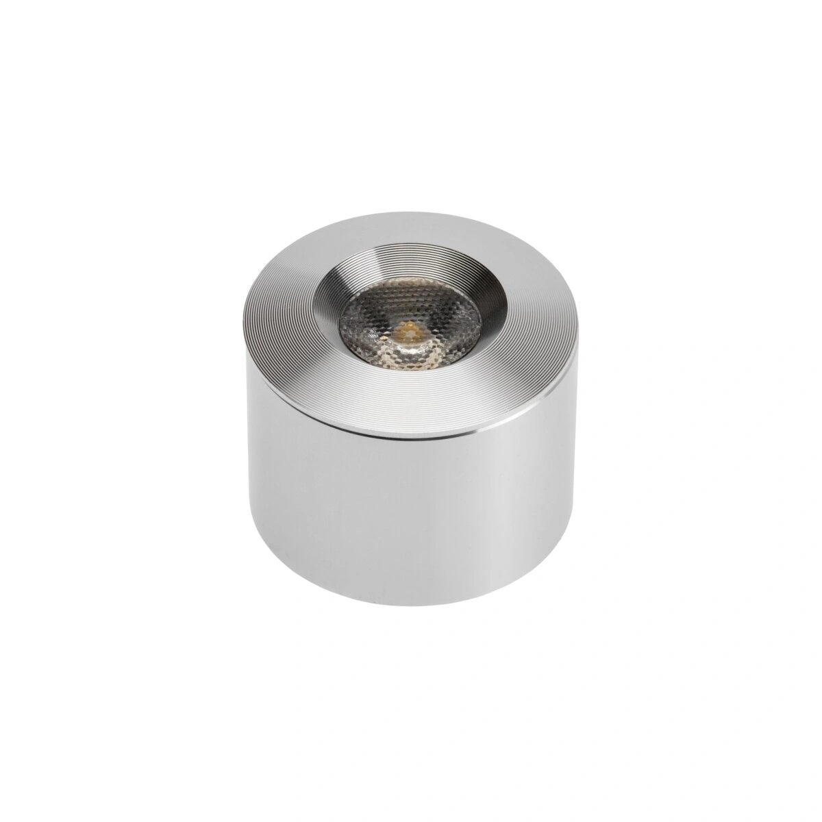 oprawa punktowa LED MERLIN 3W 210lm, aluminium, biały ciepły [z dystansem, z przewodem 1,5m i złączką]