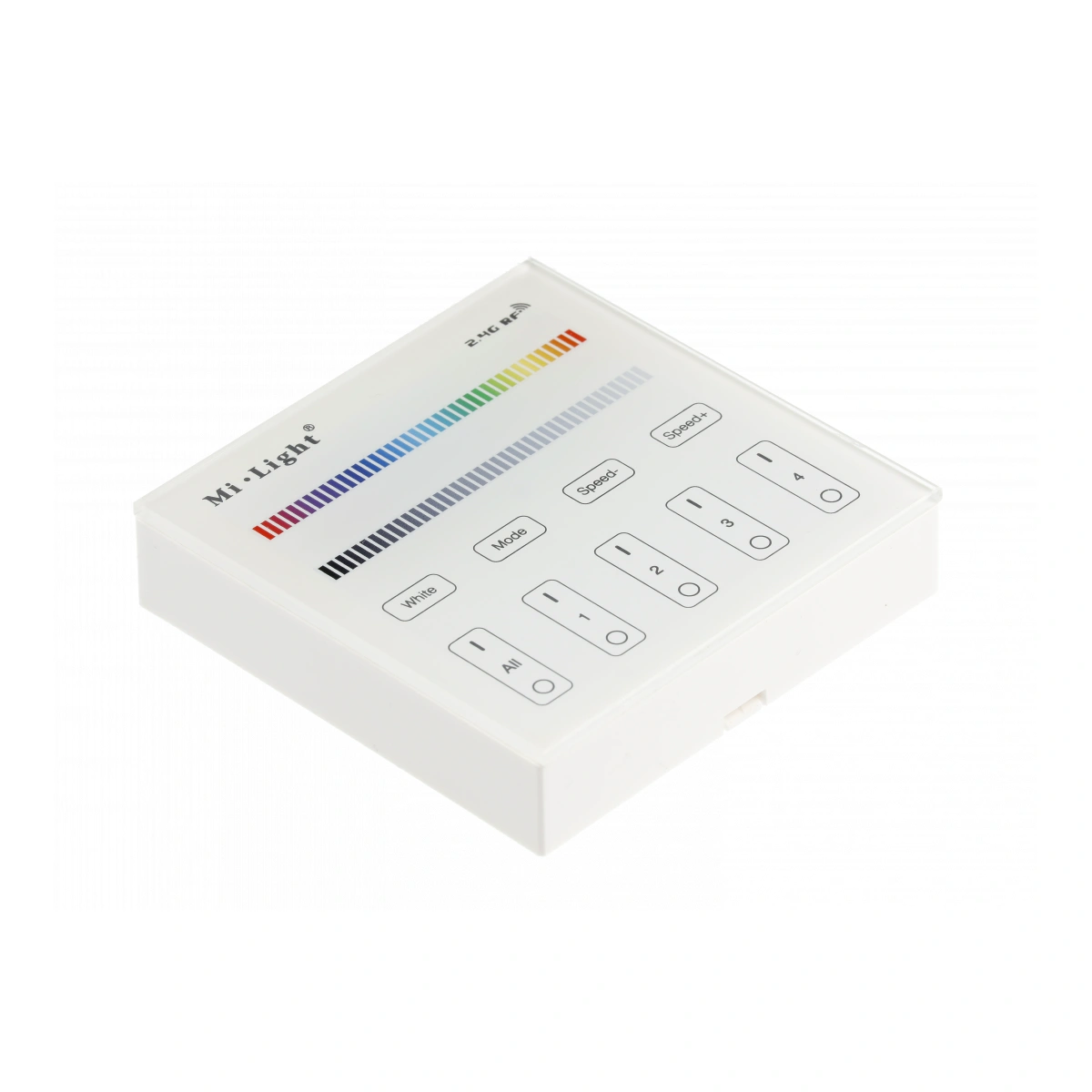 Panel dotykowy RGBW, natynkowy, biały [4-strefowy, na baterie]