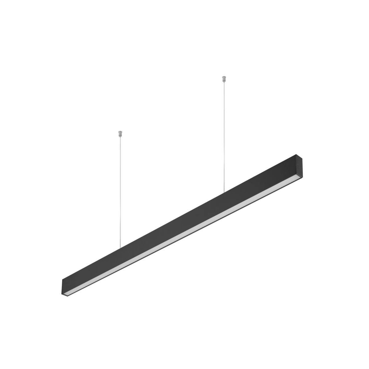 oprawa LED LIVIA 40W 3600lm 1200mm IP20 IK08, zwieszana, czarny, biały neutralny