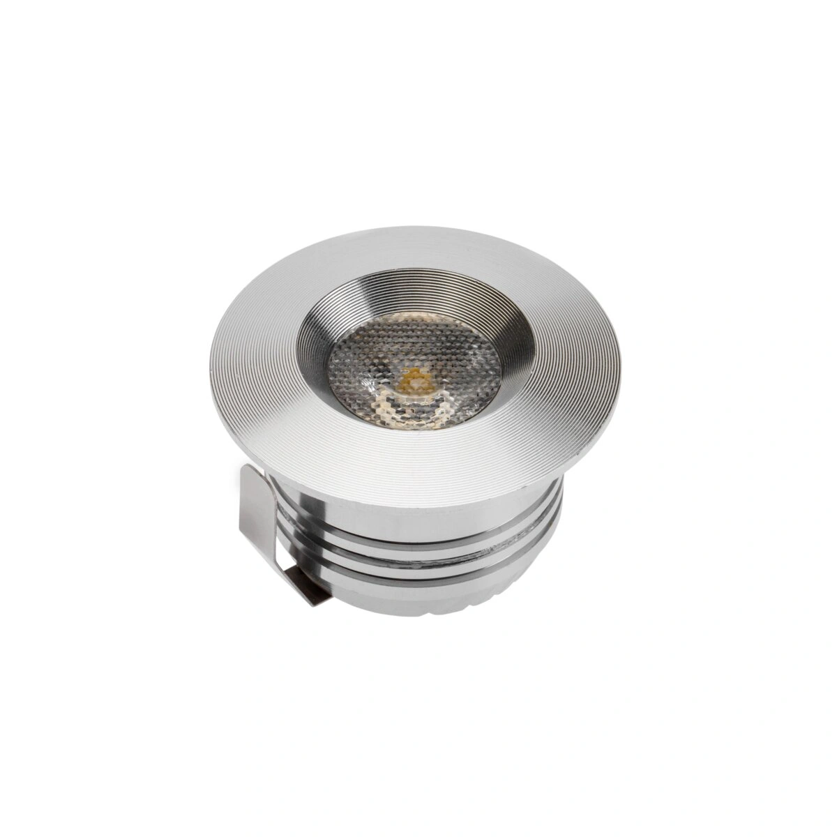 oprawa punktowa LED MERLIN 3W 210lm, aluminium, biały zimny [wpuszczana, z przewodem 1,5m i złączką]
