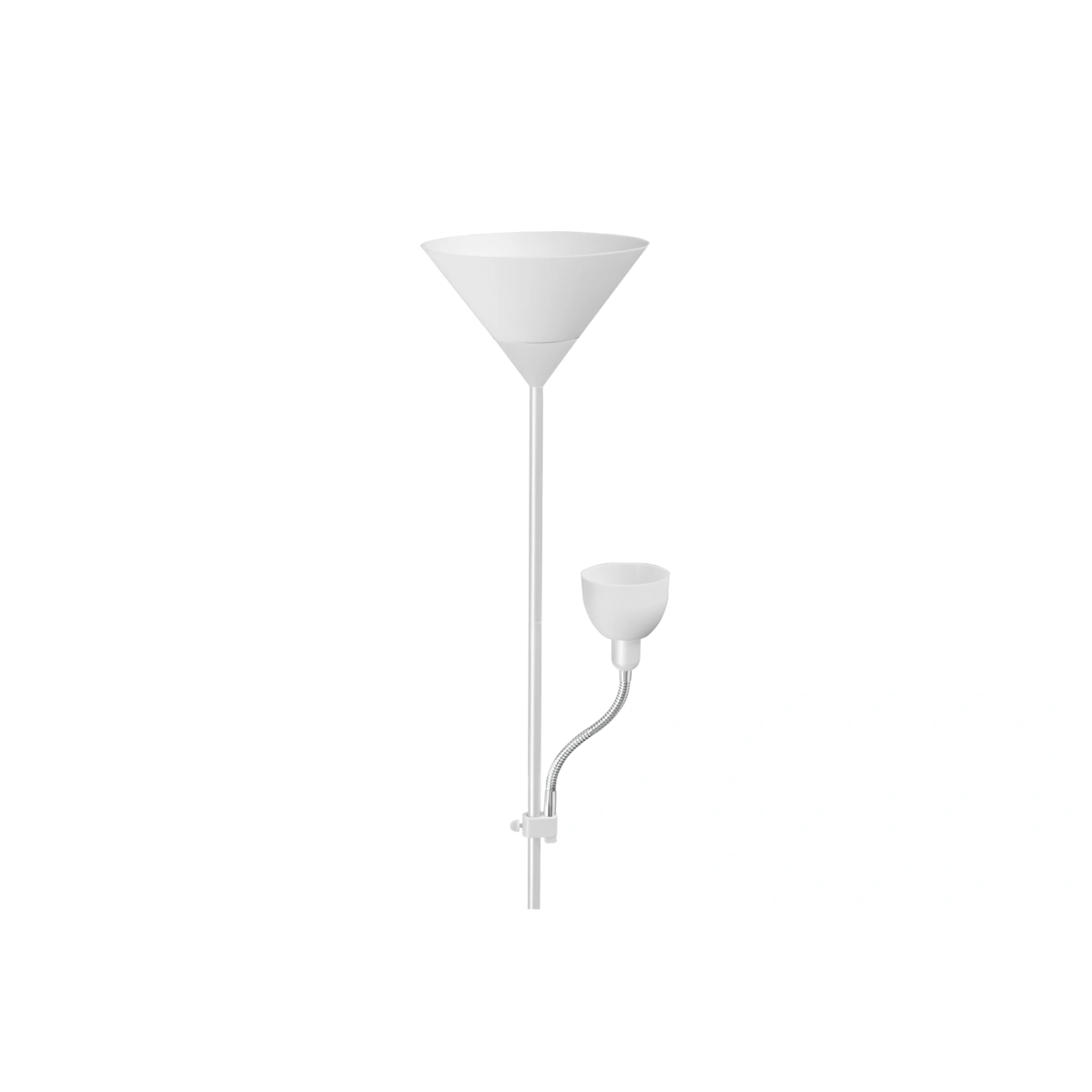 lampa podłogowa BENFICA 2 1xE27 max.60W+1xE14 max.40W, biały