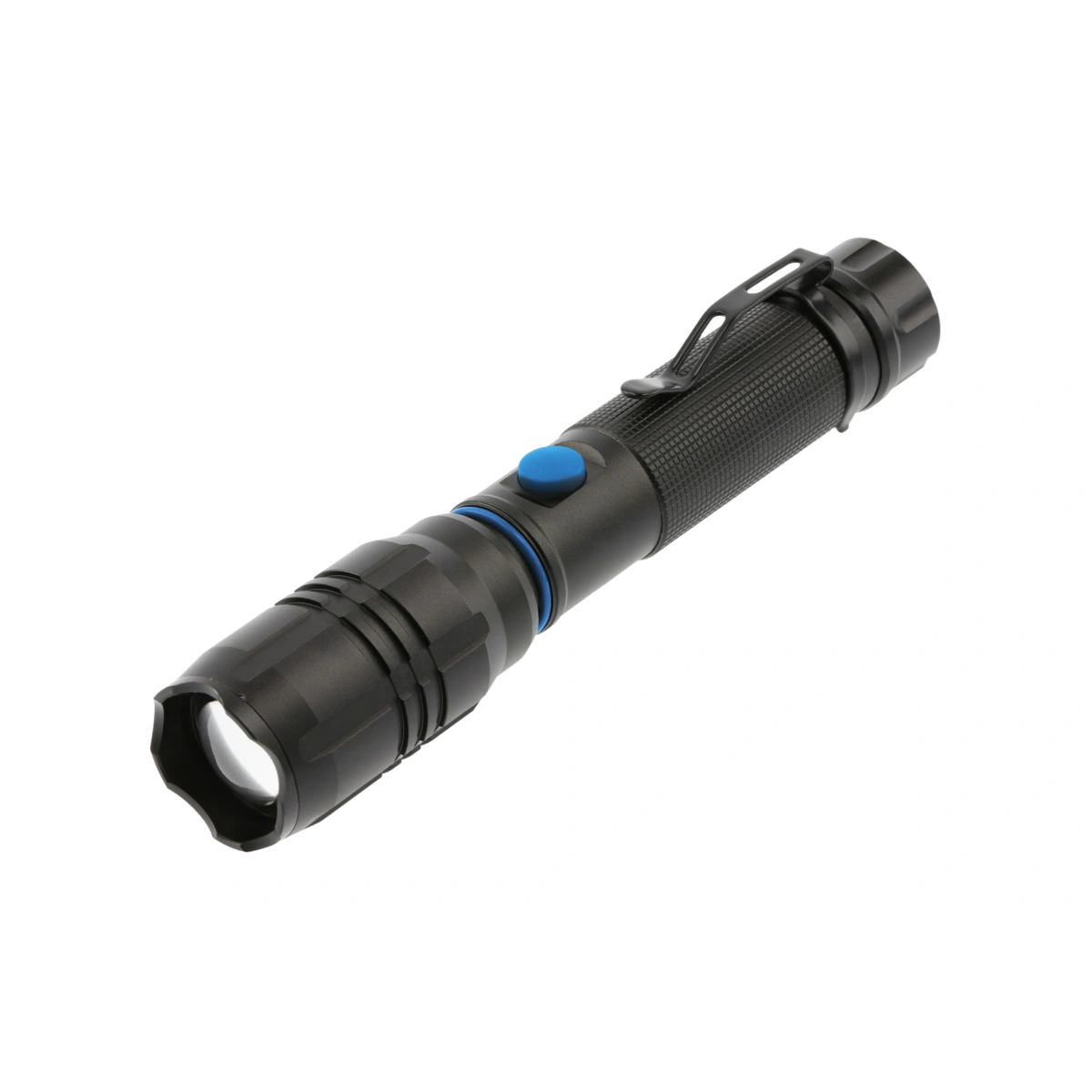 Latarka LED 8W 800lm IP20, czarny, biały zimny [z wbudowanym akumulatorem 2000mAh]