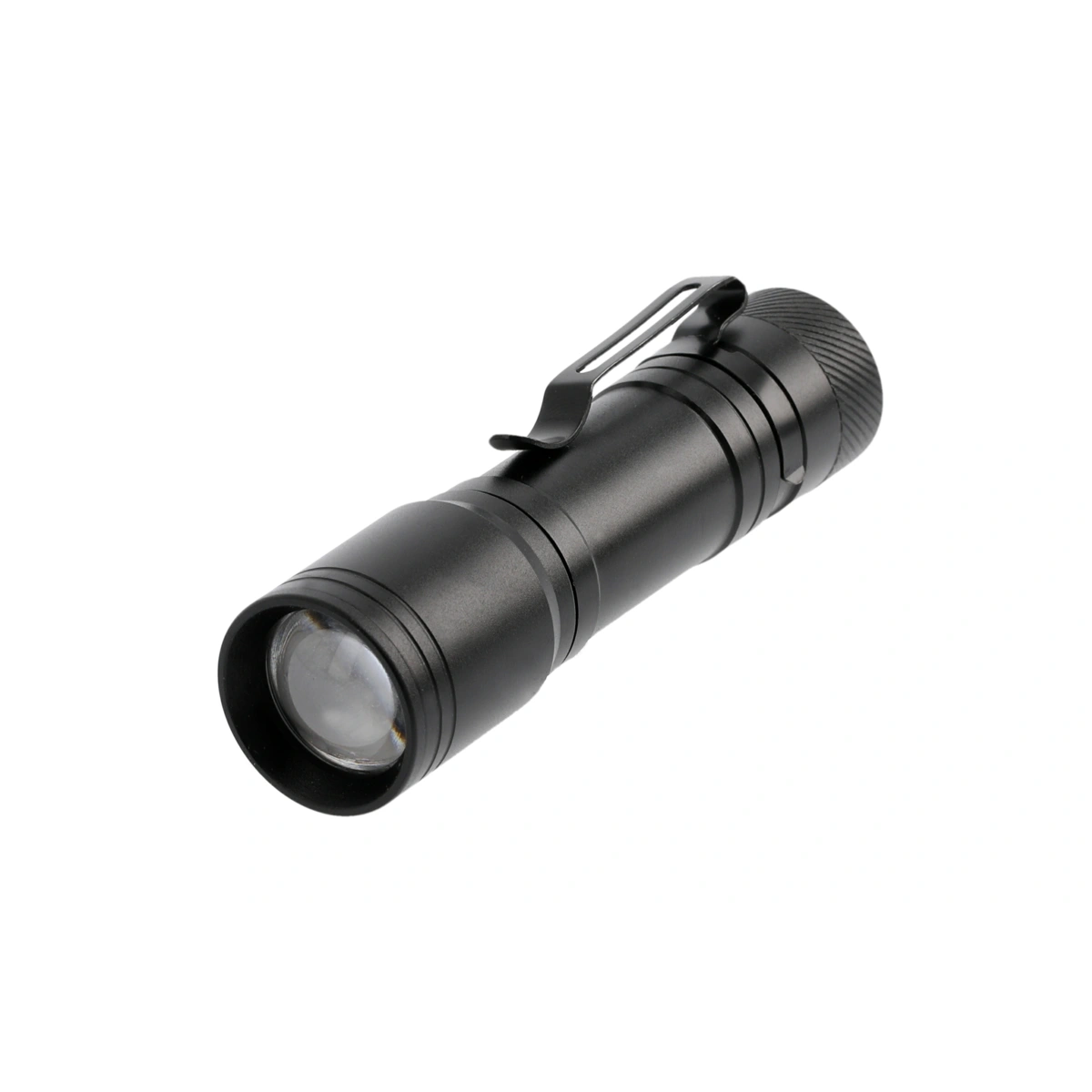 Latarka LED 3W 200lm IP44, czarny, biały zimny [zasilanie 1xAA]