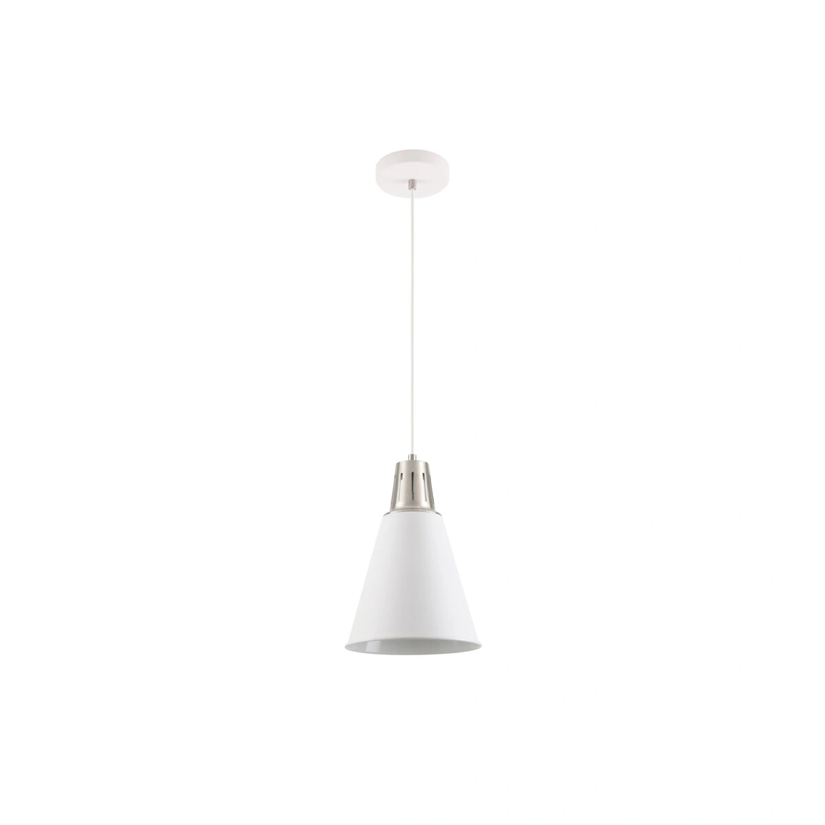 oprawa sufitowa GIANNI 1xE27, biało-srebrny [średnica 22cm] GTV DECOR
