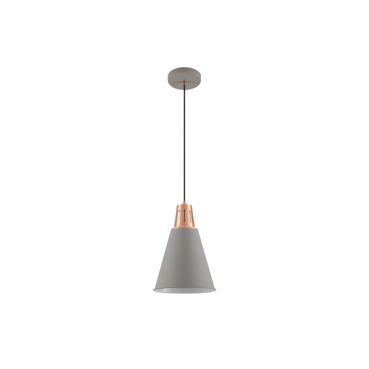 oprawa sufitowa GIANNI 1xE27, szaro-złoty [średnica 22cm] GTV DECOR