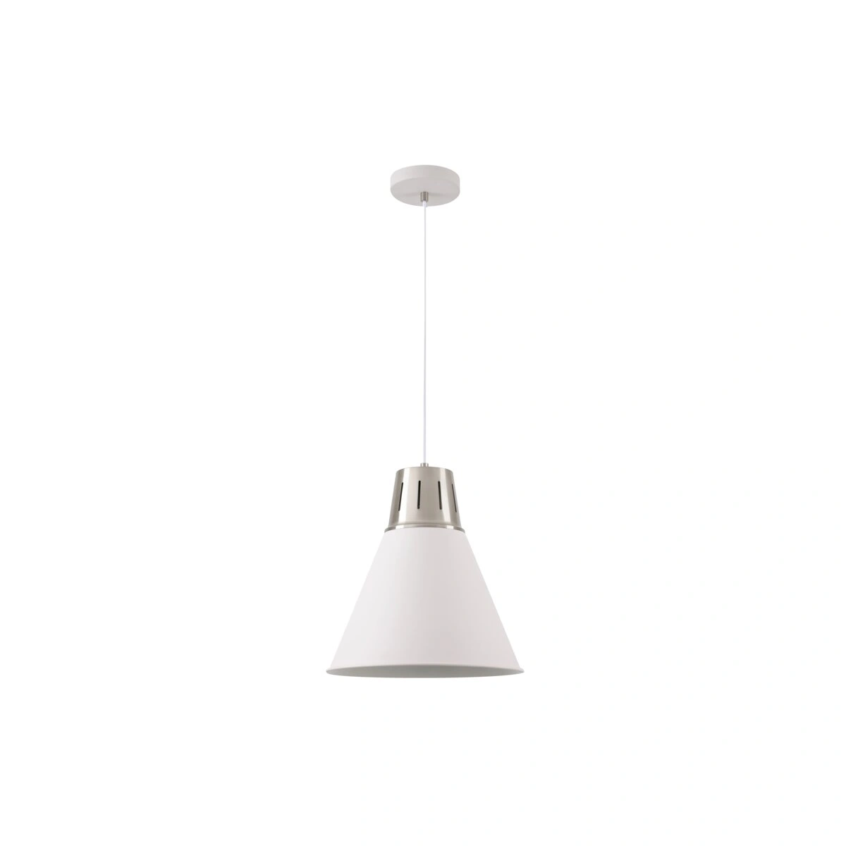 oprawa sufitowa GIANNI L 1xE27, biało-srebrny [średnica 32cm] GTV DECOR