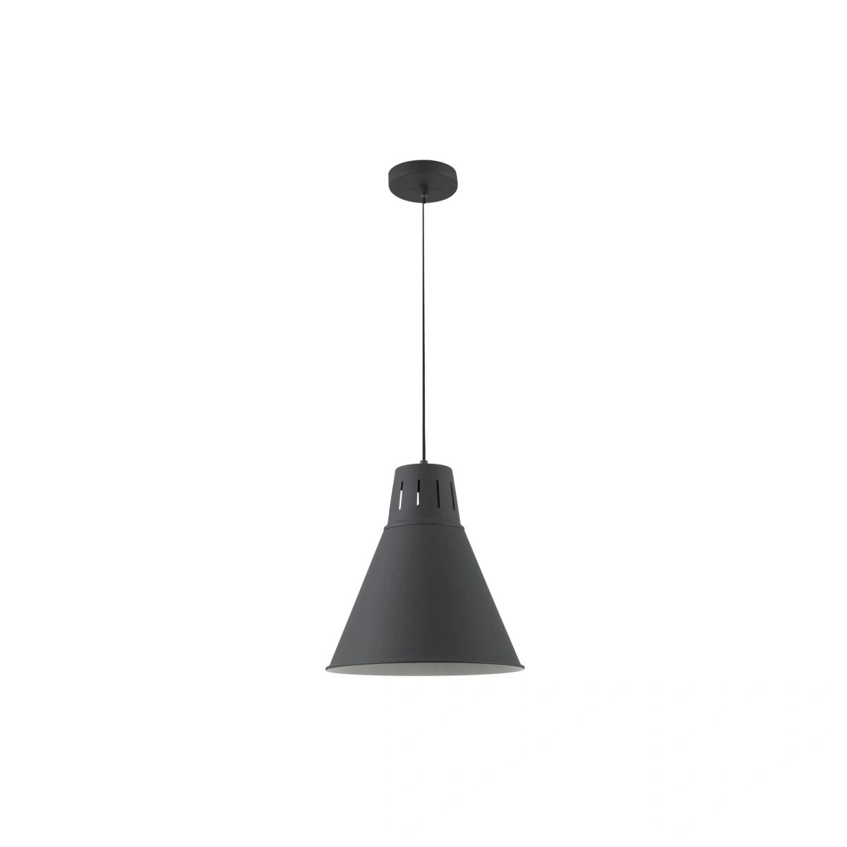 oprawa sufitowa GIANNI L 1xE27, czarny [średnica 32cm] GTV DECOR
