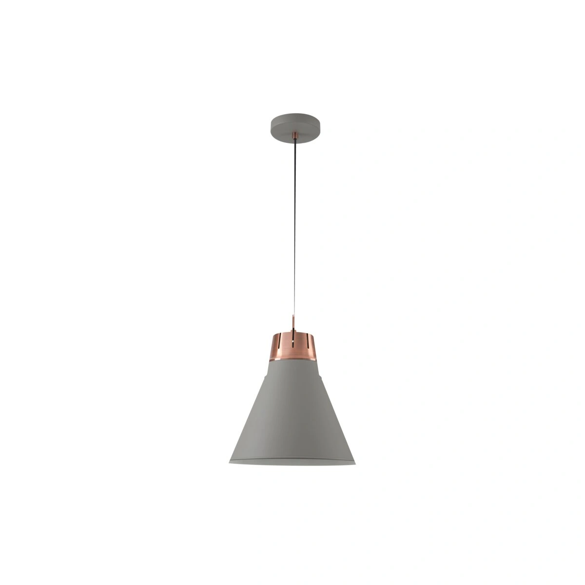 oprawa sufitowa GIANNI L 1xE27, szaro-złoty [średnica 32cm] GTV DECOR