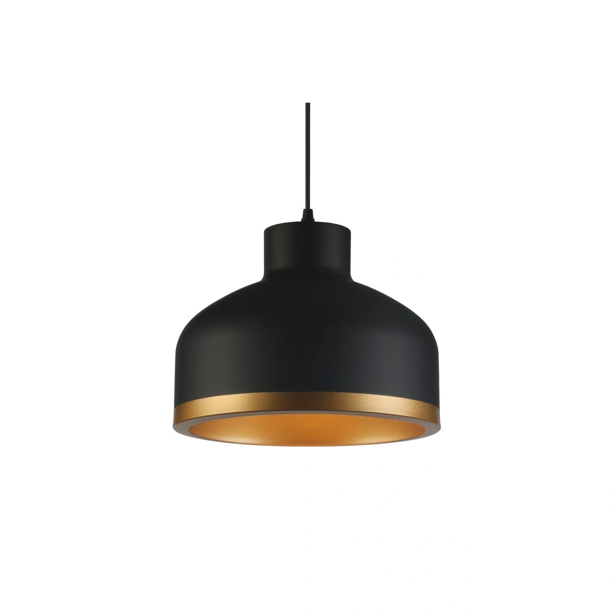 oprawa sufitowa GOLDI 1 1xE27, czarno-złoty GTV DECOR