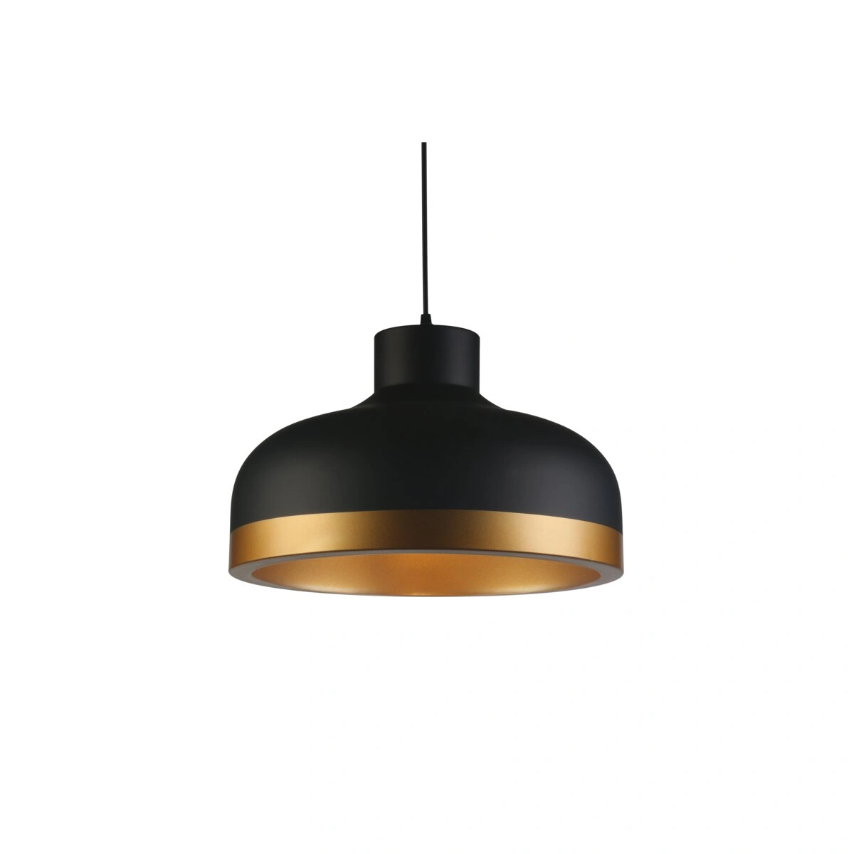 oprawa sufitowa GOLDI 2 1xE27, czarno-złoty GTV DECOR
