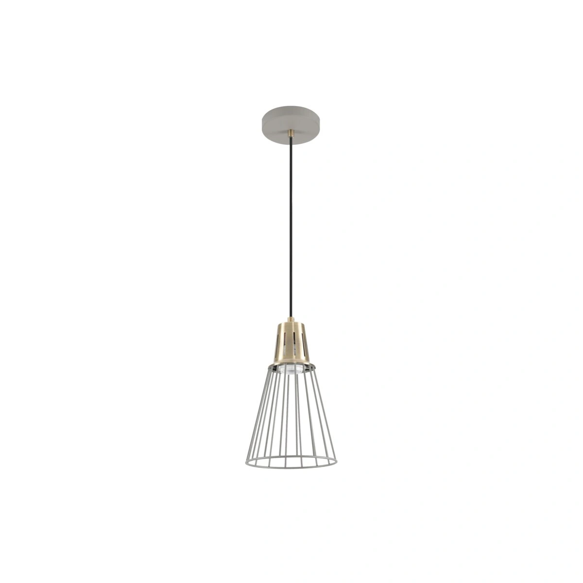 oprawa sufitowa KALIOPE 1xE27, szaro-złoty GTV DECOR