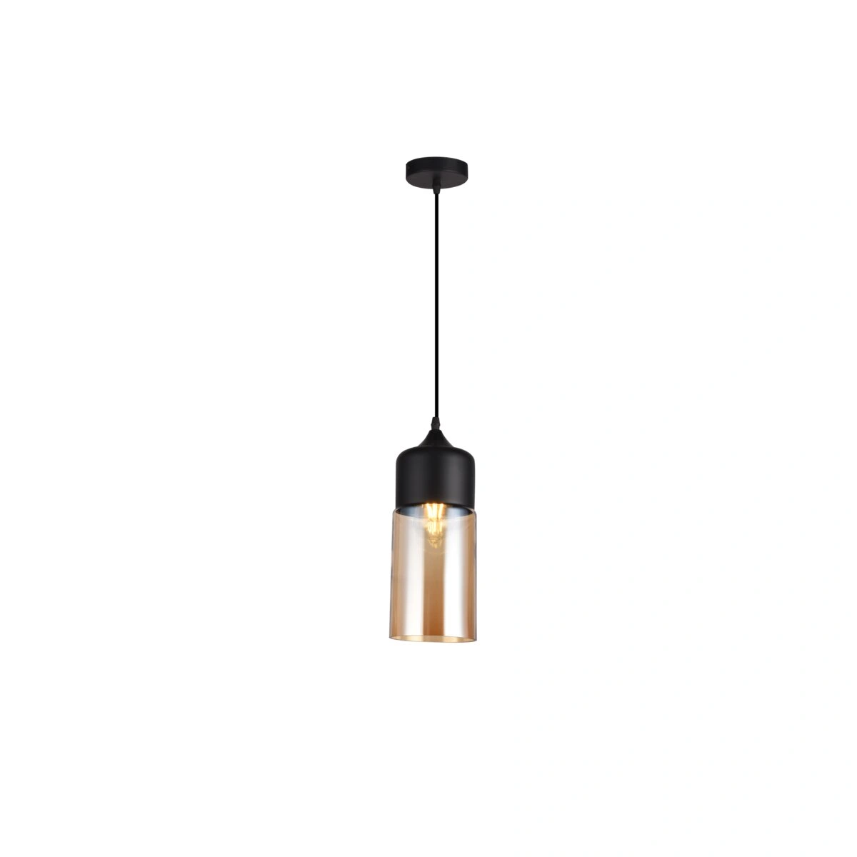 oprawa sufitowa LENDER 1xE27, czarny [średnica 18cm] GTV DECOR