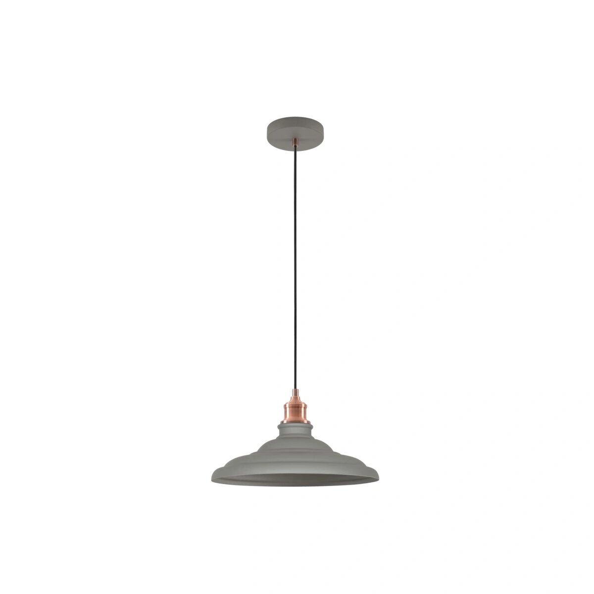 oprawa sufitowa LORET L 1xE27, szary GTV DECOR
