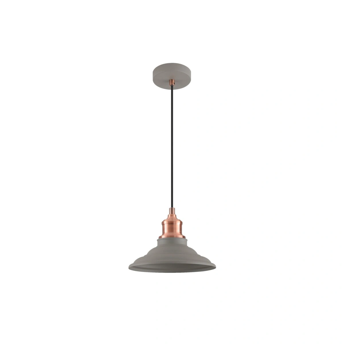 oprawa sufitowa LORET M 1xE27, szary GTV DECOR