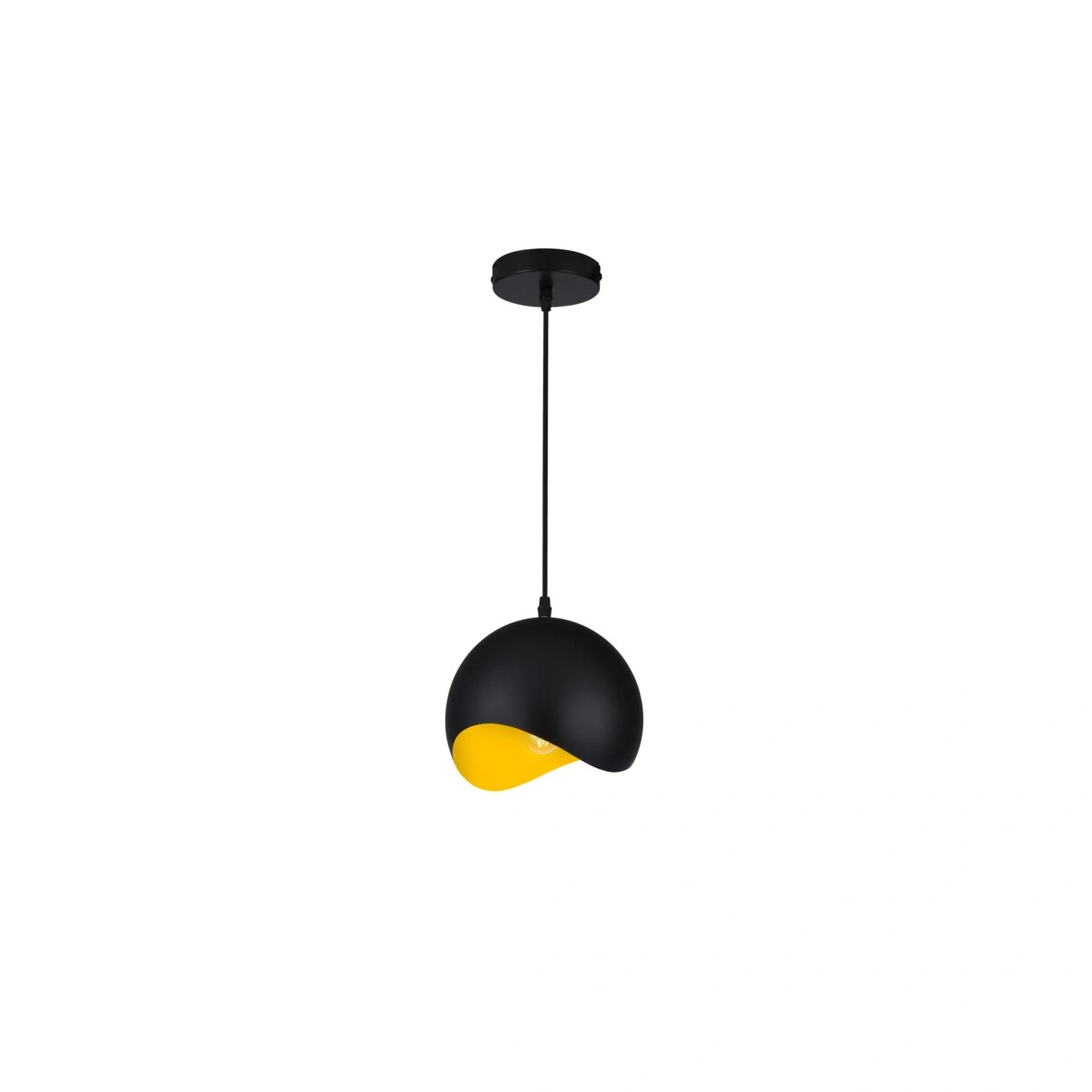 oprawa sufitowa MAVIA 1xE27, czarno-żółty GTV DECOR