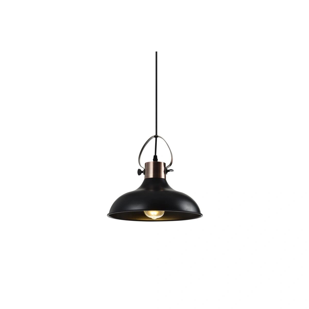 oprawa sufitowa MEES 1xE27, czarny GTV DECOR